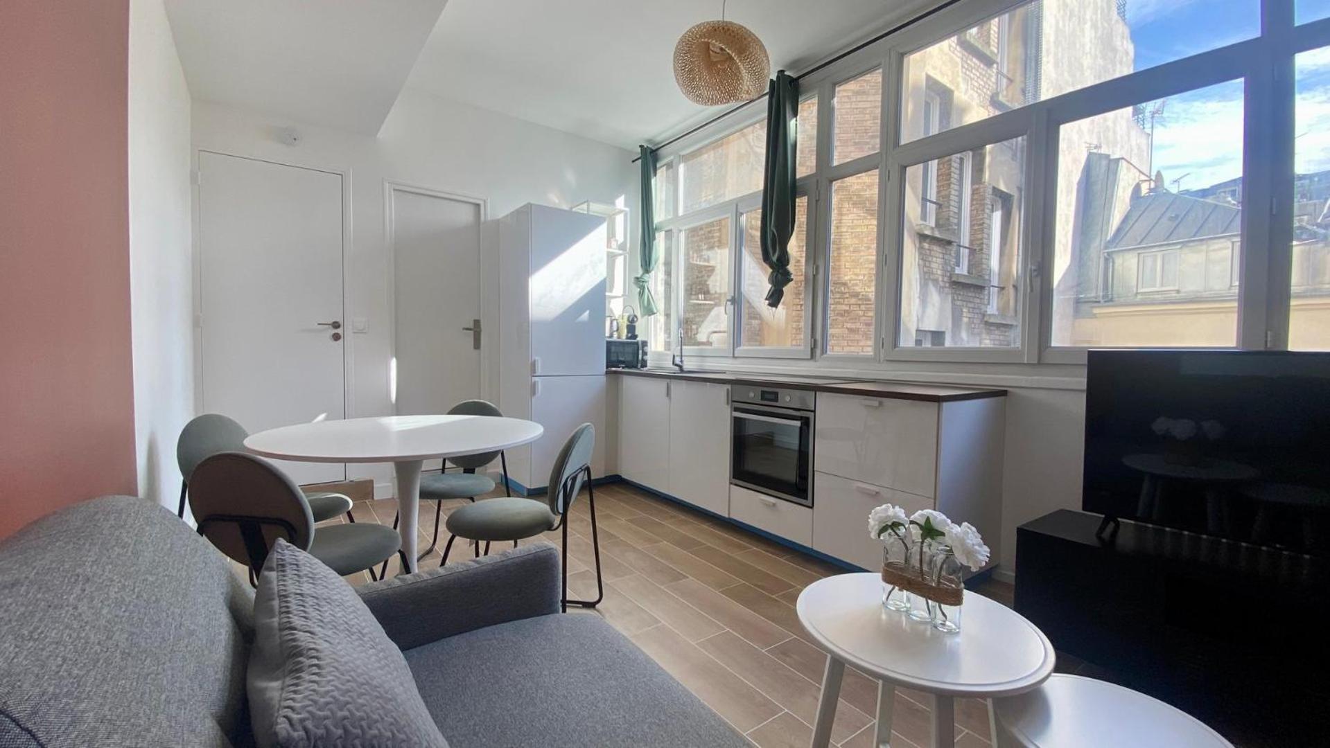Appartement Confortable Proche Grands Boulevard 4P Parijs Buitenkant foto